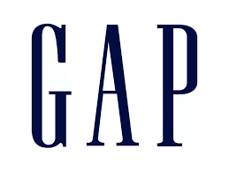 GAP logo with the word "GAP" in navy blue capital letters on a white background.
