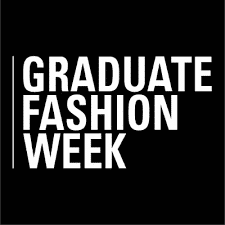 Black background with white text reading "GRADUATE FASHION WEEK.