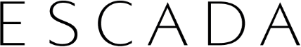 Black text on white background reads "ESCADA" in a serif font.