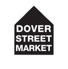 Black house-shaped logo with the text "DOVER STREET MARKET" in all caps.