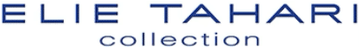 Logo displaying "ELIE TAHARI collection" in blue text on a white background.