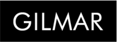 White text "GILMAR" on a black background.