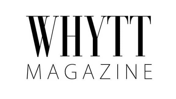 Text logo for "Whytt Magazine" with "WHYYT" in bold, large font and "MAGAZINE" in smaller font beneath. Black text on a white background.
