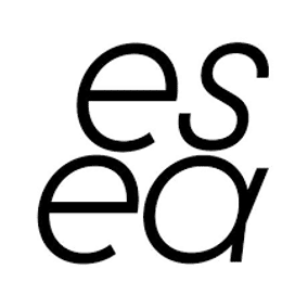 Minimalist design with the overlapping lowercase letters "es" and "ea" on a white background.