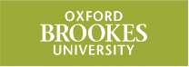 Green background with white text: "Oxford Brookes University.