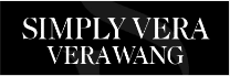 White text on a black background reads "SIMPLY VERA VERA WANG.