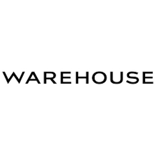 The image displays the word "WAREHOUSE" in bold, black capital letters on a plain white background.
