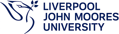 Logo of Liverpool John Moores University featuring a stylized bird holding a branch.