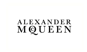 Black text "ALEXANDER MCQUEEN" in uppercase serif font on a white background.