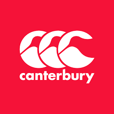 Red square with three interlocking white stylized ‘C’ letters above the word “canterbury” in lowercase white text.