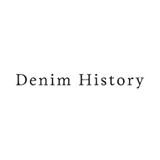 Plain text reading "Denim History" on a white background.