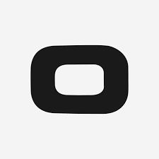 Black and white logo consisting of a rounded, rectangular shape centered on a plain background.