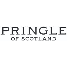 Pringle of Scotland" logo in black text on a white background.