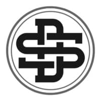 Black interlocking letters "SSP" in a circular frame with a double border.