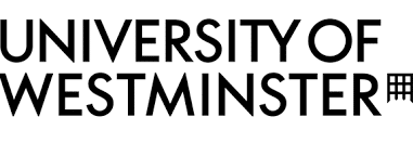 The image shows the logo of the University of Westminster, featuring the institution's name in bold, capital letters.